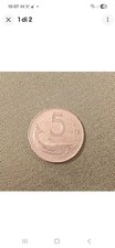 Moneta rara 5 lire delfino del 1955
