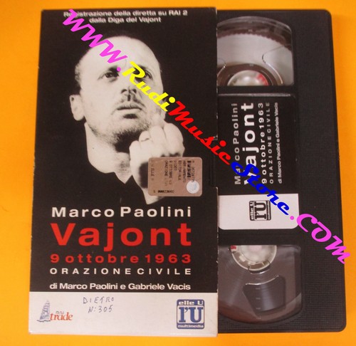 Vhs film vajont ottobre - vajont, 1963
