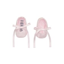 Stivaletti Feltman Brothers Bros rosa cotone scarpe culla bambina Preemie nuovi con etichette taglia 00