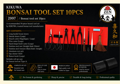 Kikuwa set attrezzi per bonsai - kikuwa,