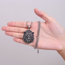 Collana uomo amuleto acciaio