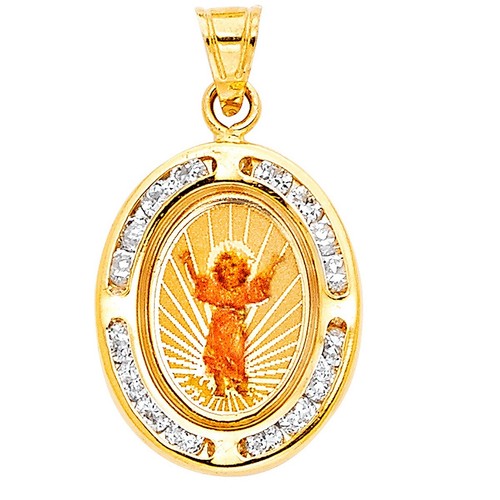 Oro ciondolo religioso in - religioso,