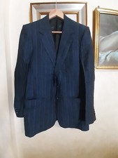 GIACCA Gessata Uomo BERRY London Tg. 46 In Puro Lino .