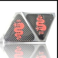 Adesivi per parafanghi stile carbonio a quadrifoglio per Alfa Romeo Giulia