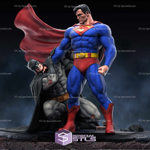 Batman superman stampa - batman,