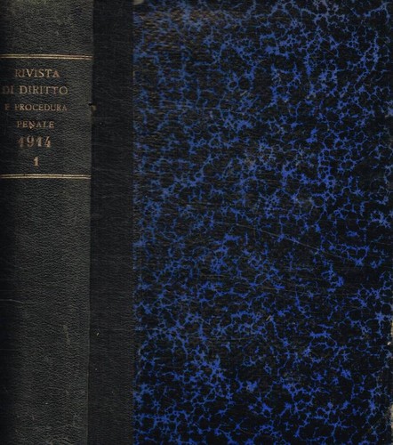 Rivista diritto procedura - di,