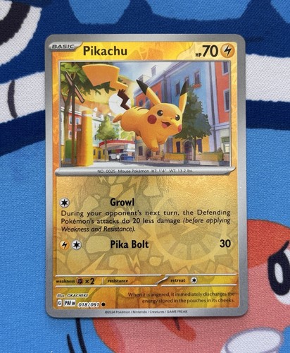 Pikachu 018 091 - reverse, holo