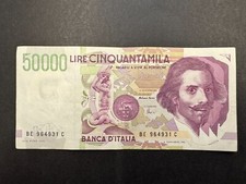 Banconota italia 000 - italia, 50.000