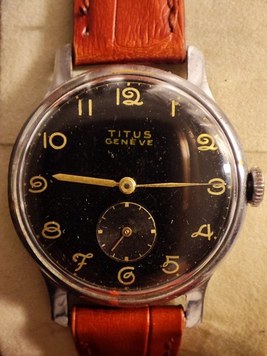 Titus anni black - black, dial