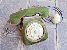 Telefono Sip Vintage con protezione in tessuto decorato