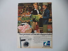 advertising Pubblicità 1973 LAVATRICE PHILCO