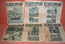 IL CALCIO ILLUSTRATO ANNATA SEMI COMPLETA ORIGINALE ANNO 1947 LOTTO 25 NUMERI