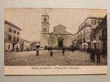 Fiano Romano (Roma). Piazza Vittorio Emanuele - Movimentata.