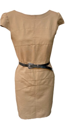 Abito donna aderente - abito, beige