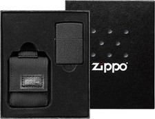 Zippo black crackle set con - black,