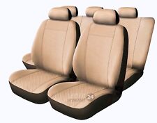 Adatto A per Alfa 147 X Velluto Coprisedile Rivestimenti Sedili Beige