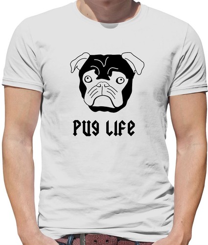 Pug life maglietta uomo - -,