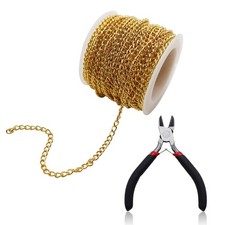 10 Metri Oro Catena Acciaio