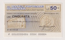 Miniassegni  BANCA POPOLARE