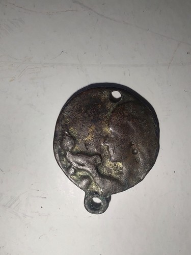 Ancient roman bronze amulet - bronze,