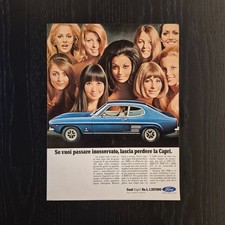 1970 Ford Capri - Original AD Advertising 26x33 Pubblicità Vintage