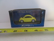 Auto Art AA VW Volkswagen New Beetle Dune Giallo Scala 1:64 Nuovo con scatola