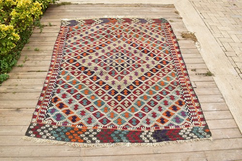 Tappeto kilim turco - kilim, 58''x76''