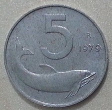  REPUBBLICA ITALIANA  5 LIRE