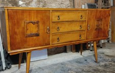Sideboard credenza vintage originale in legno Anni 50