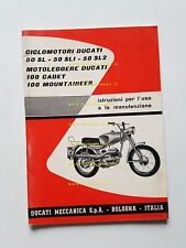 Ducati 50 SL- SL1- SL2-100 CadetMountaineer 1969 manuale uso originale italiano