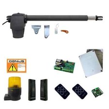 Kit cancello mono anta battente FAAC GENIUS G-BAT 400 SINISTRO 230V RC 200kg 4m