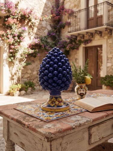 Pigna ceramica siciliana di - siciliana,