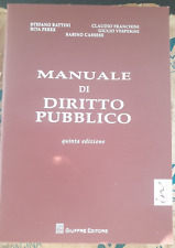 MANUALE DI DIRITTO PUBBLICO - QUINTA EDIZ. - S. BATTINI C. FRANCHINI - GIUFFRE'