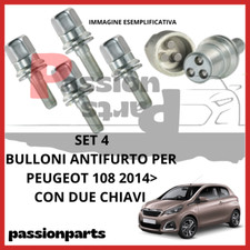 Kit bulloni antifurto - 4, cerchi