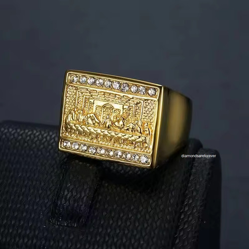 Anello uomo gesù placcato - gesù,