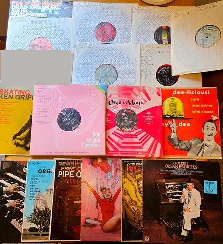 Vintage lot 8 organ - 25, lp