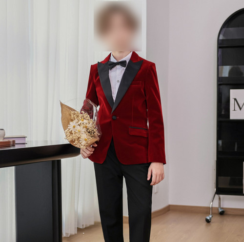 Set completo velluto ragazzo