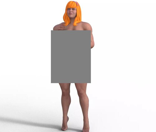 Grande donna incinta - stampa, 3d