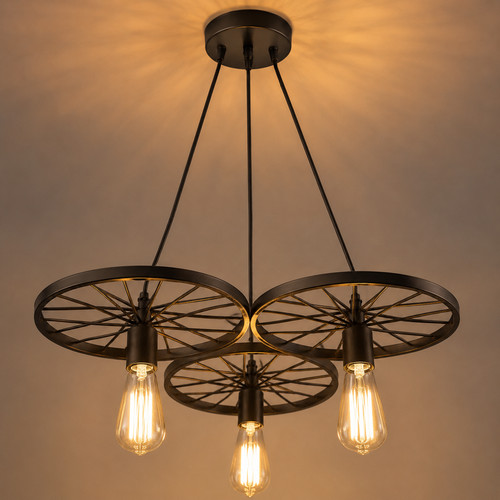 Lampadario sospensione ruota - sospensione,