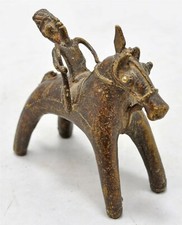 Antico Ottone Cavallo Con