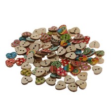 100pcs Forma Di Cuore Dipinto