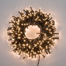 Lotti Catena Natalizia 1500 LED BIANCO CALDO Luci di Natale 30,5m 8 Giochi Luce