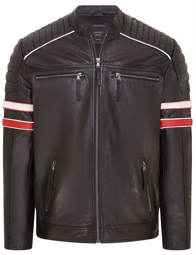Infinity leather giacca biker - leather,