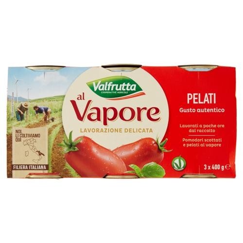Valfrutta vapore pelati - valfrutta, al
