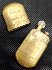 ACCENDINO RICORDO PUBBLICITARIO IN OTTONE - PRIMI '900