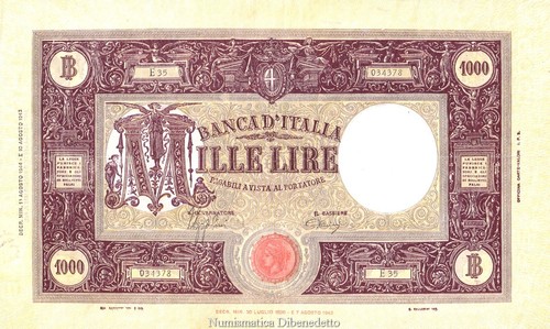 Repubblica sociale 1000 lire - sociale,
