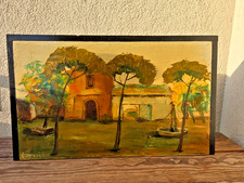 Dipinto olio su tavola svedese