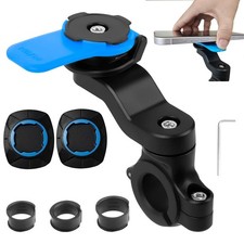 Blu Supporto Manubrio per Moto Porta Cellulare Bici Universale Supporto per
