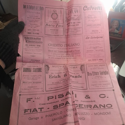 Foglio pubblicitario credito - foglio,