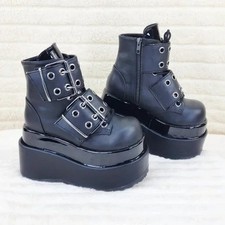 Stivaletti platform nero opaco